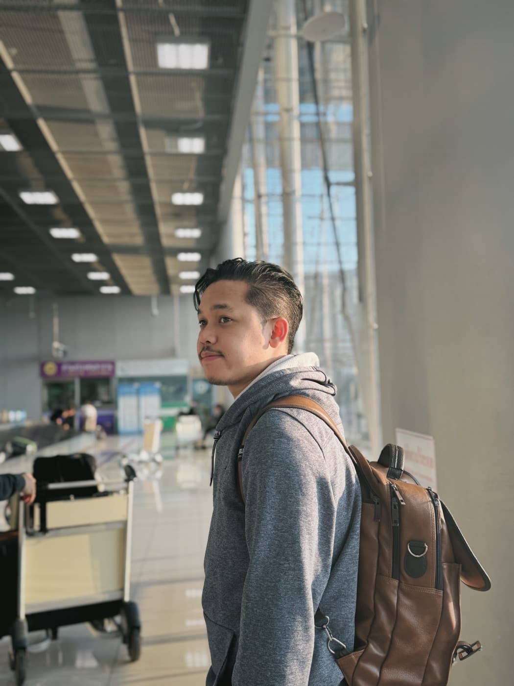 Fabio Jonathan, founder of Airlophone, while travelling